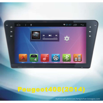 Sistema Android Tracker GPS para Peugeot 408 con reproductor de DVD de coche